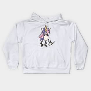 Unicorn Rock Star Kids Hoodie